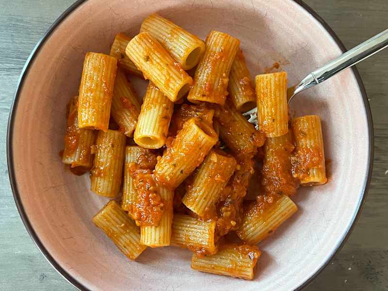 Pasta with Sauz Miso Marinara