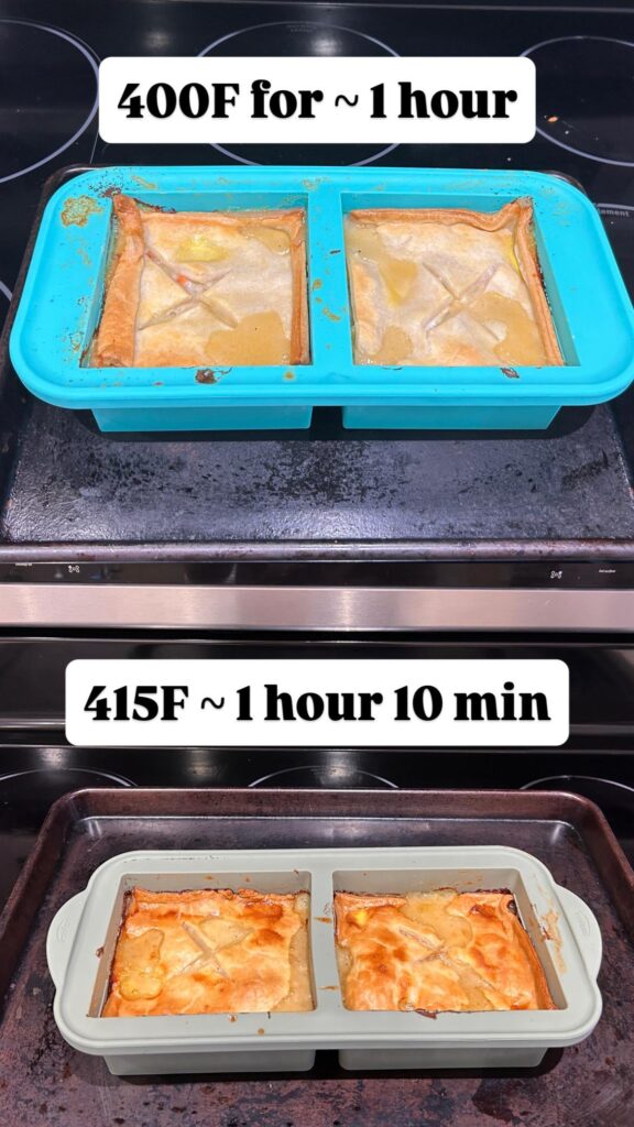 Freezer Pot Pie Follow-Up