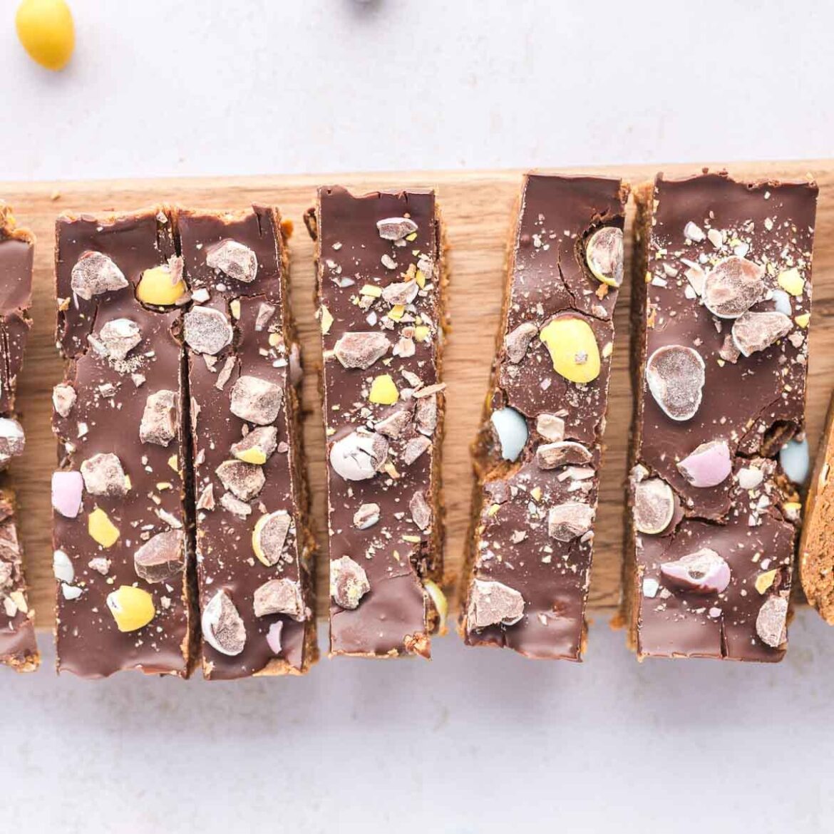 Mini Egg Cookie Dough Protein Bars