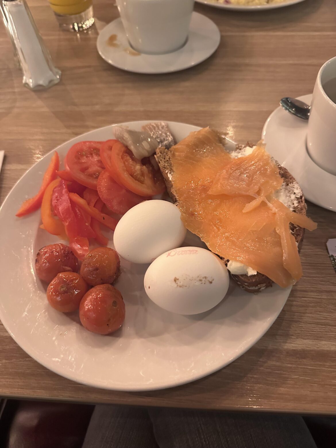 Breakfast in a hotel in Stockholm