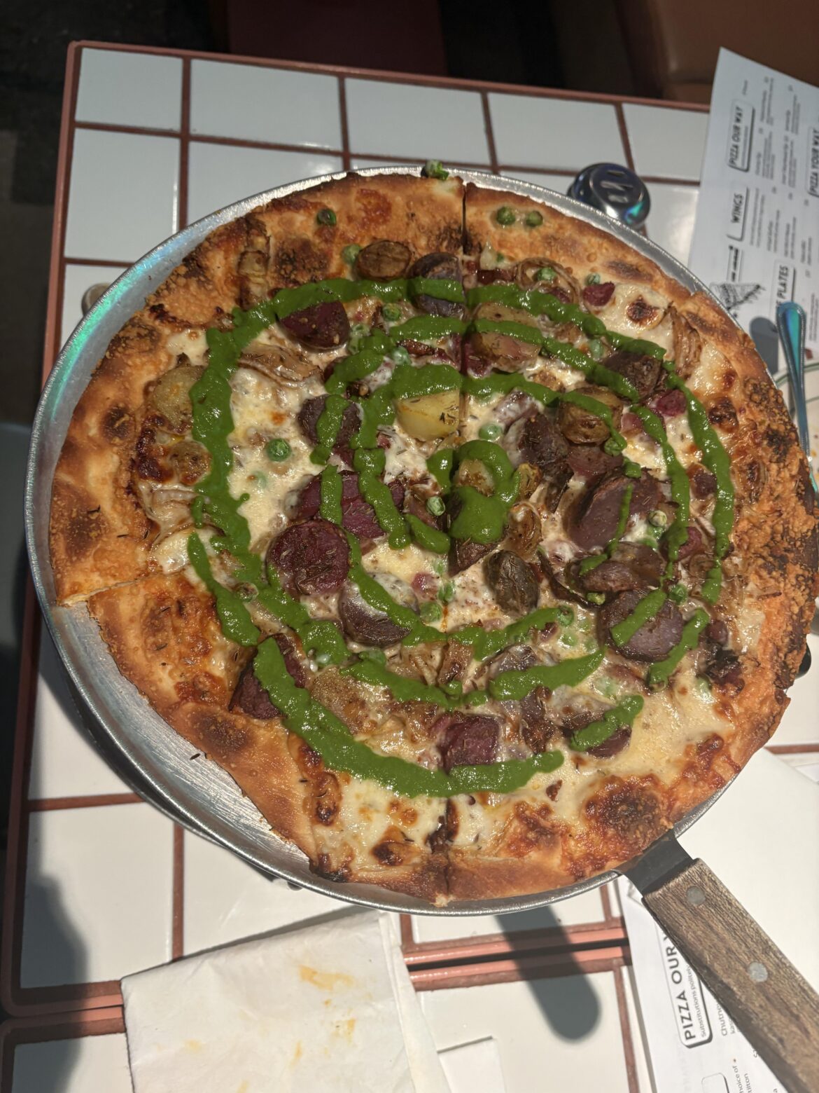 Samosa Pizza at Pijja Palace