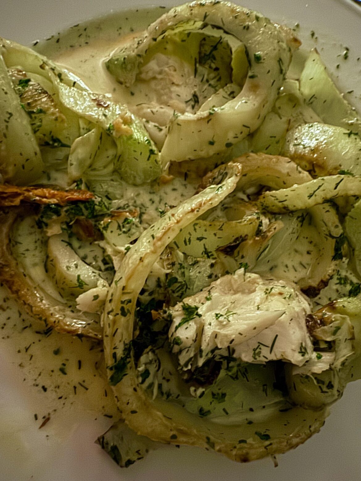 Creamy cod with fennel Creamy cod with fennel