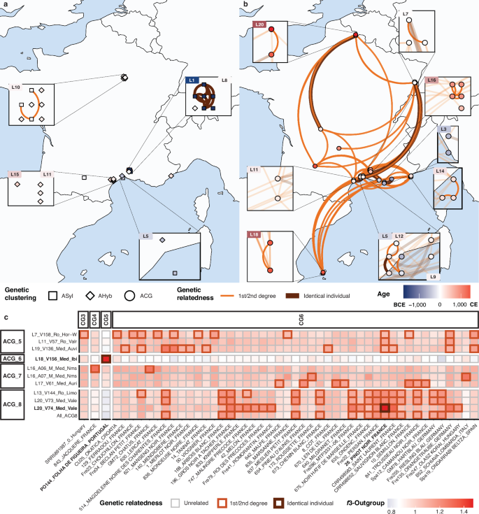 Fig. 6: Genetic relatedness.
