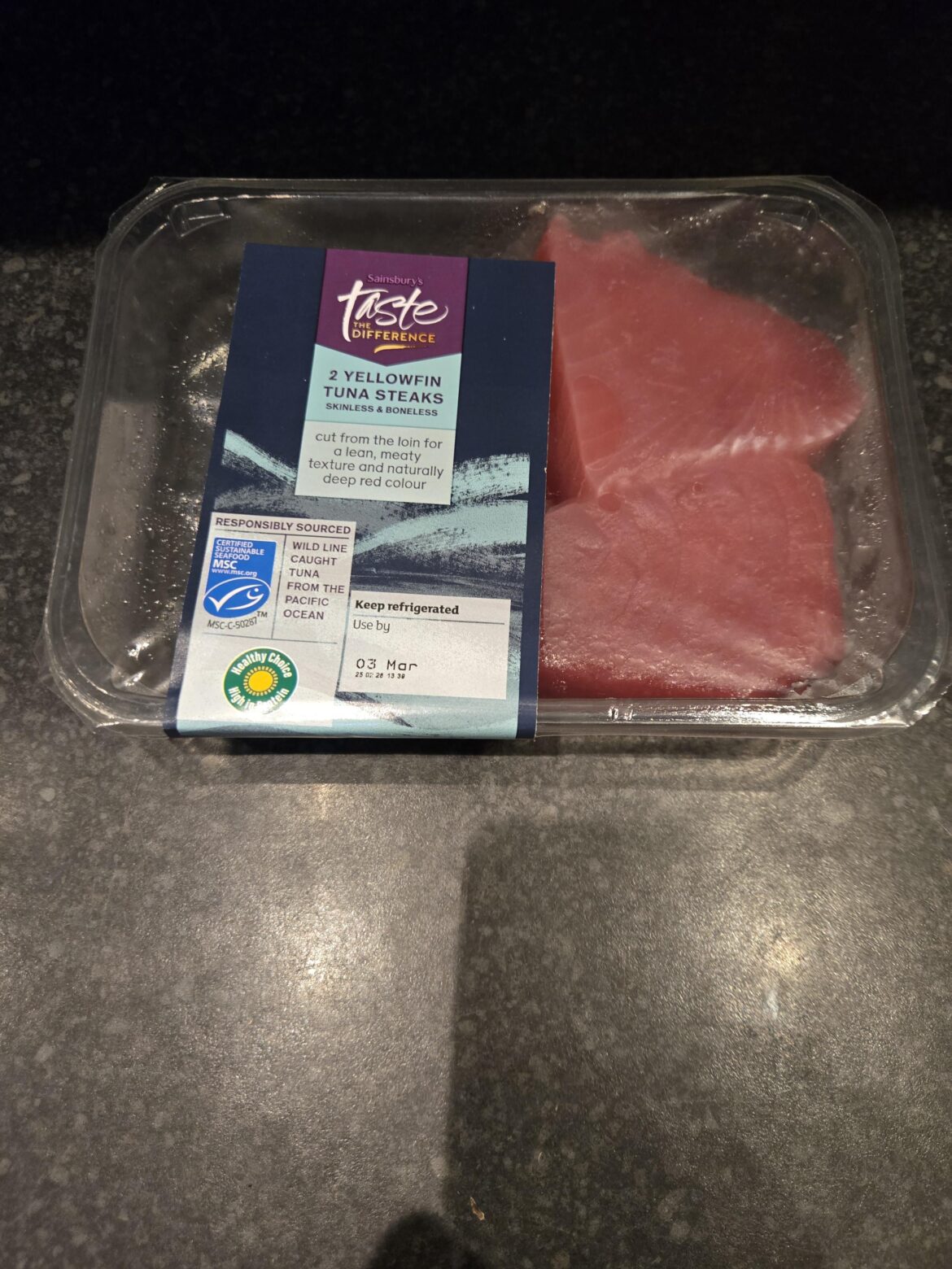 What should I have on the side with yellowfin tuna?