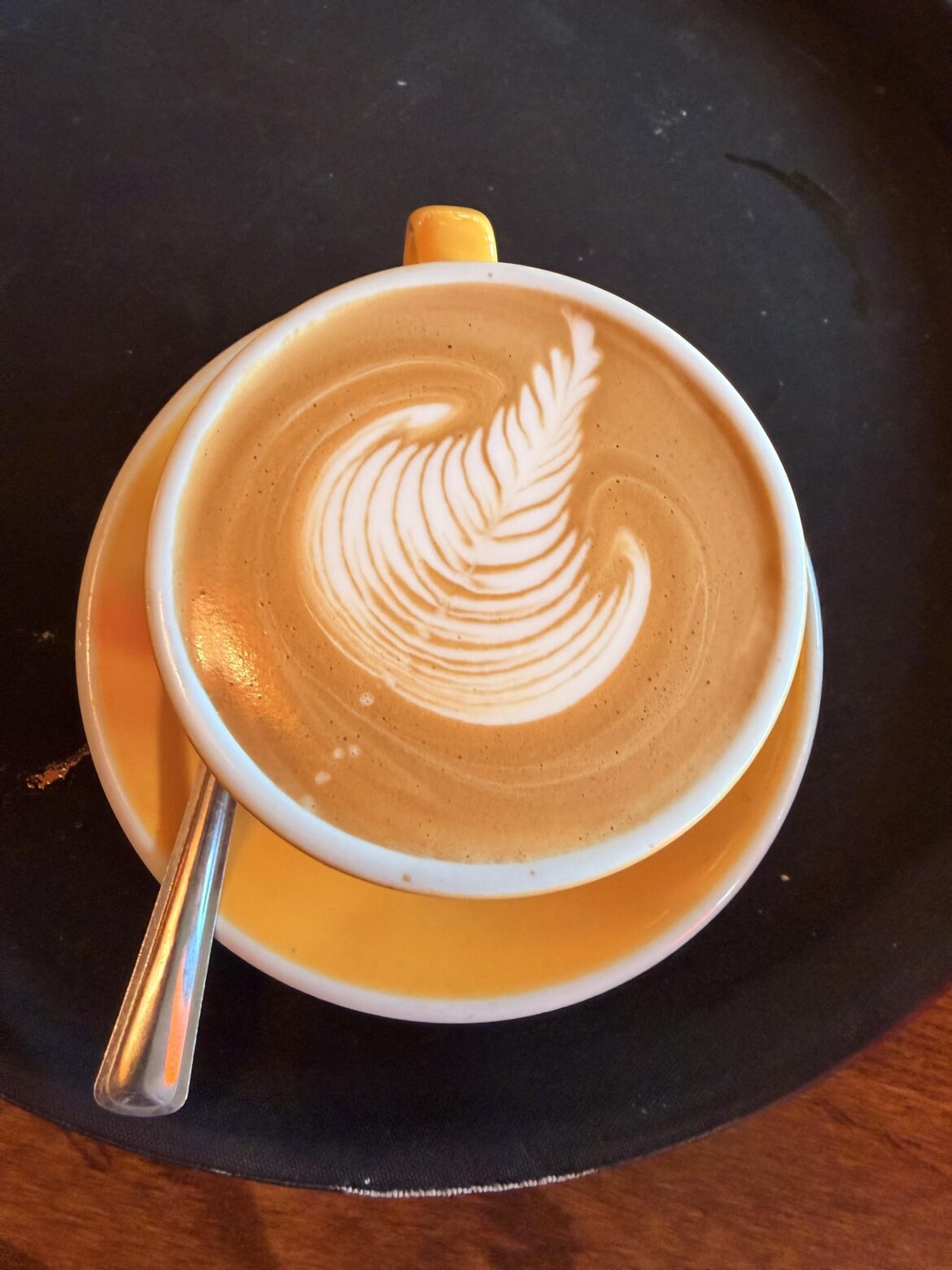 You’d think I’d get bored of pouring lattes.