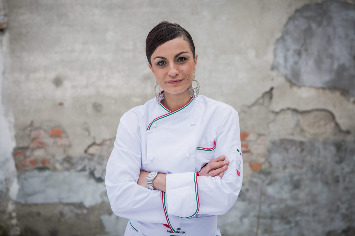 woman dressed as chef