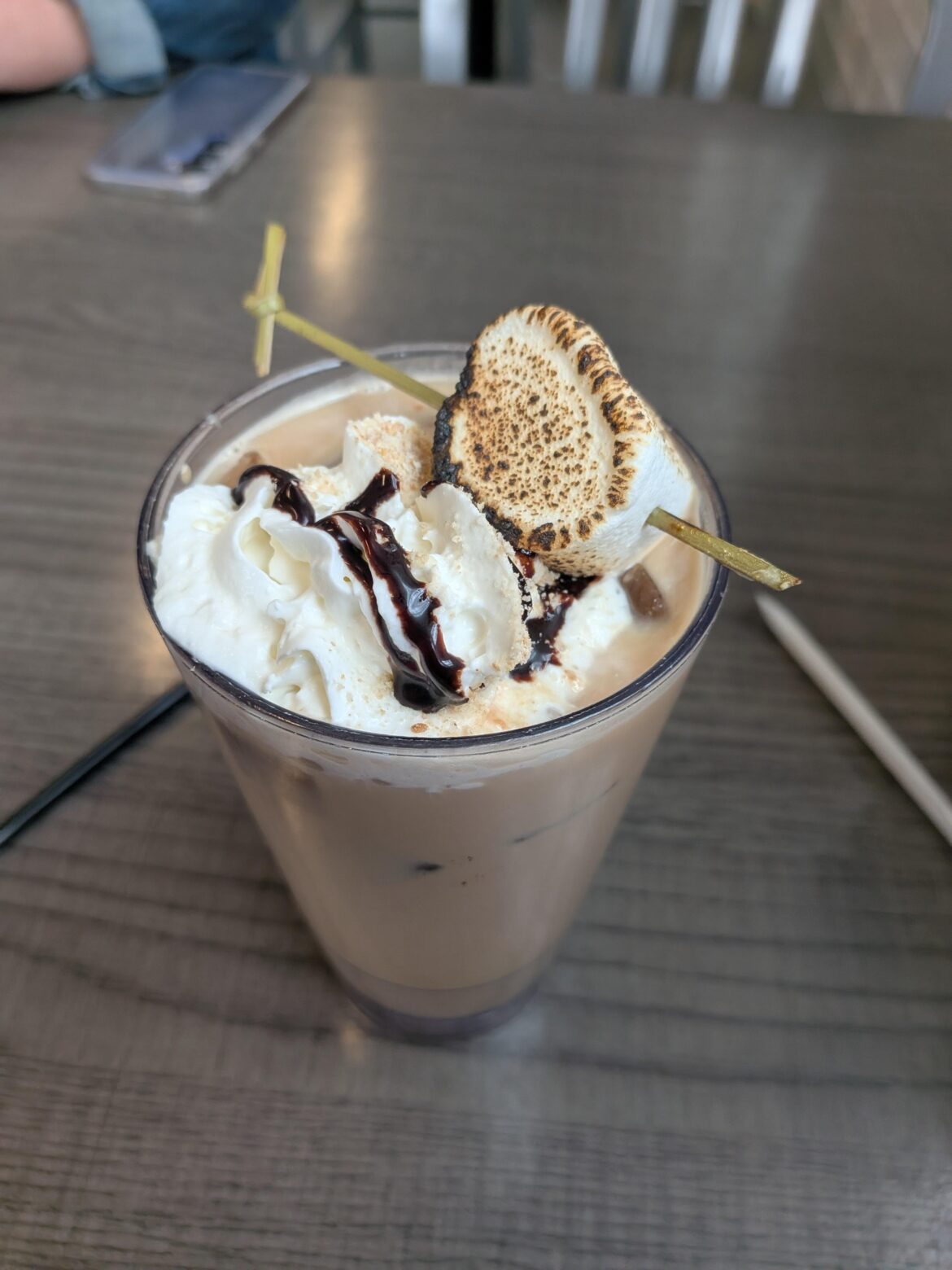 S'mores iced latte at whisk Cafe in Elizabethtown