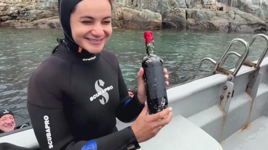 Chile winemakers age wine under the sea