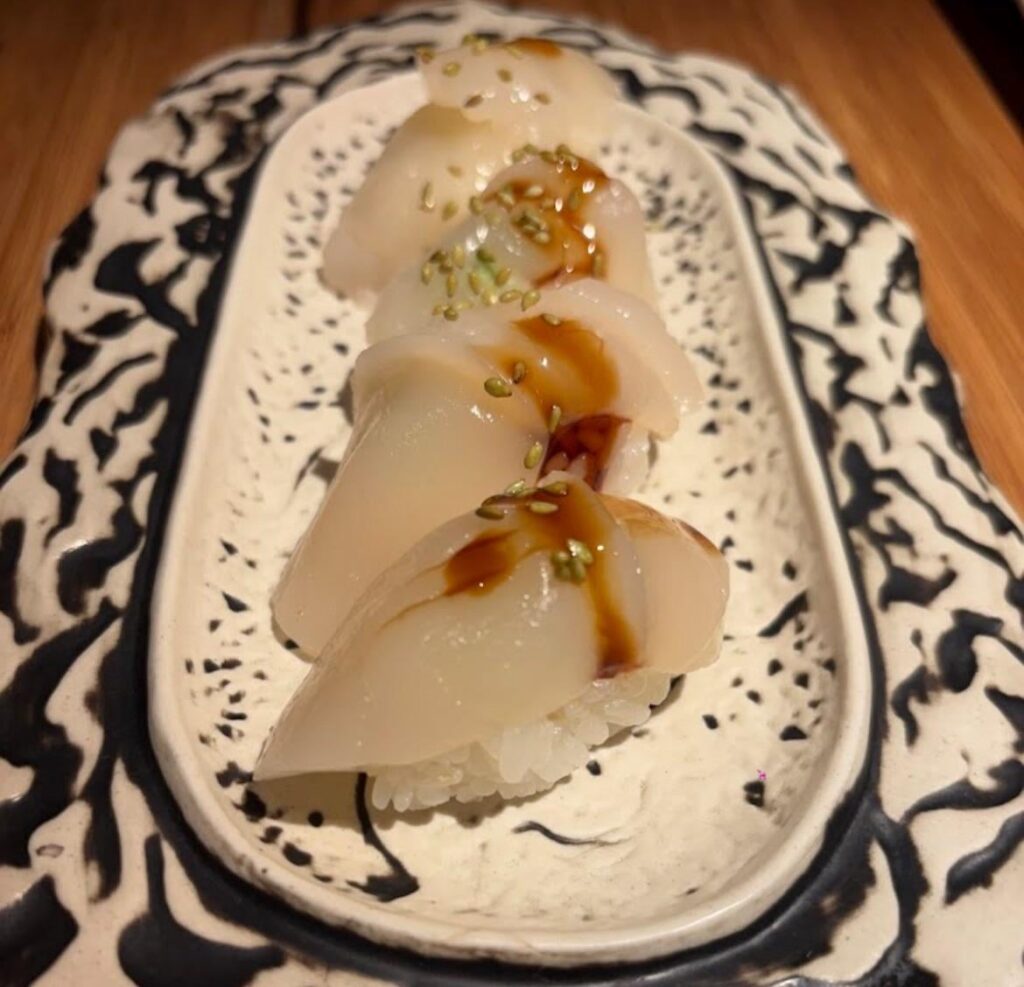 Super delicious butterfish nigiri