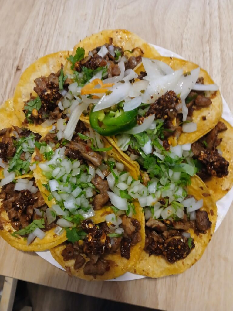 Treated my friend to tacos last night