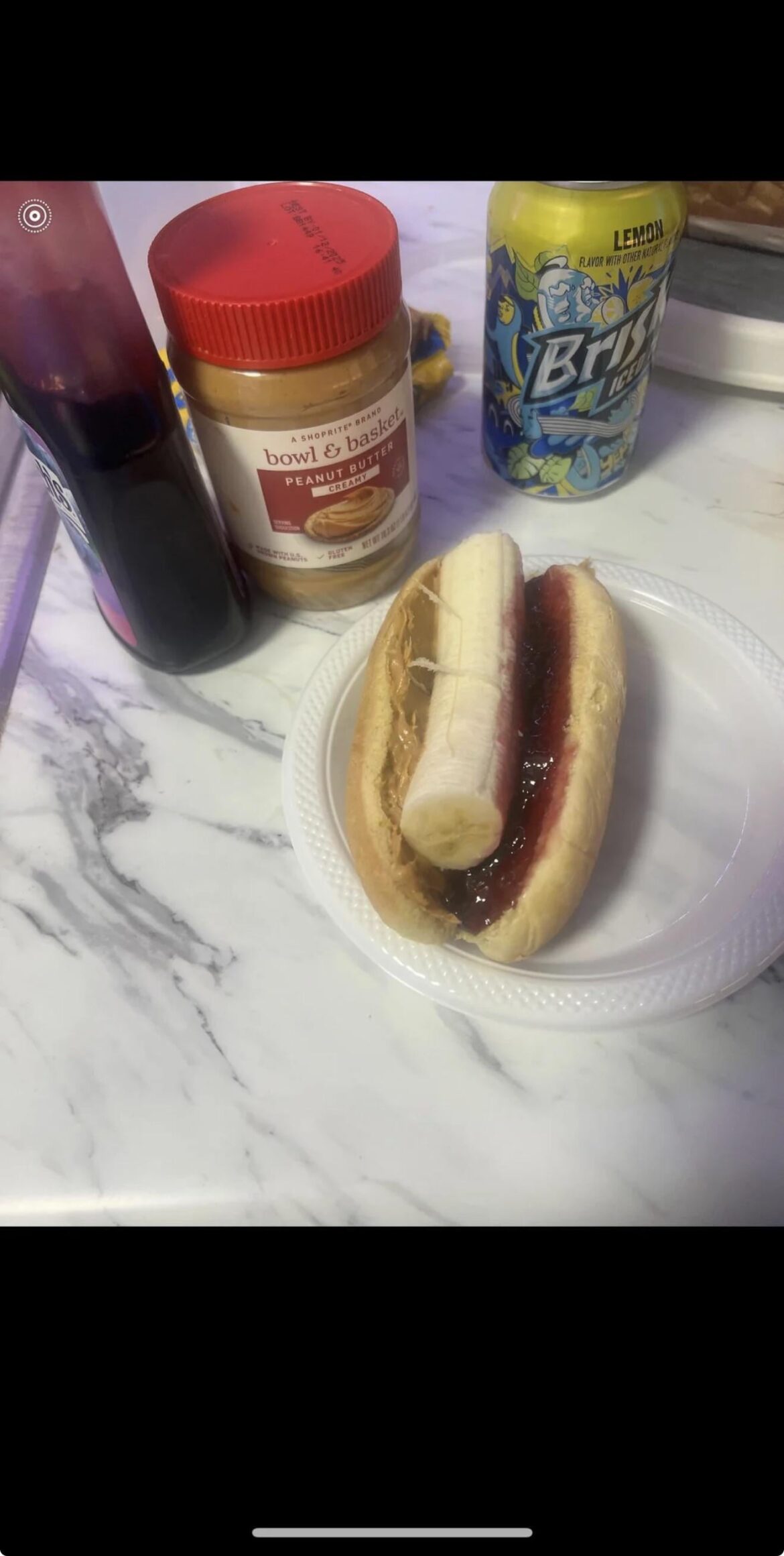 I present to you the banana hot dog