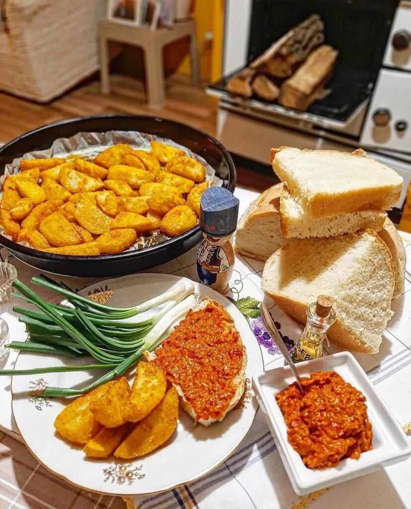 A simple breakfast during the (orthodox) Lent in Serbia