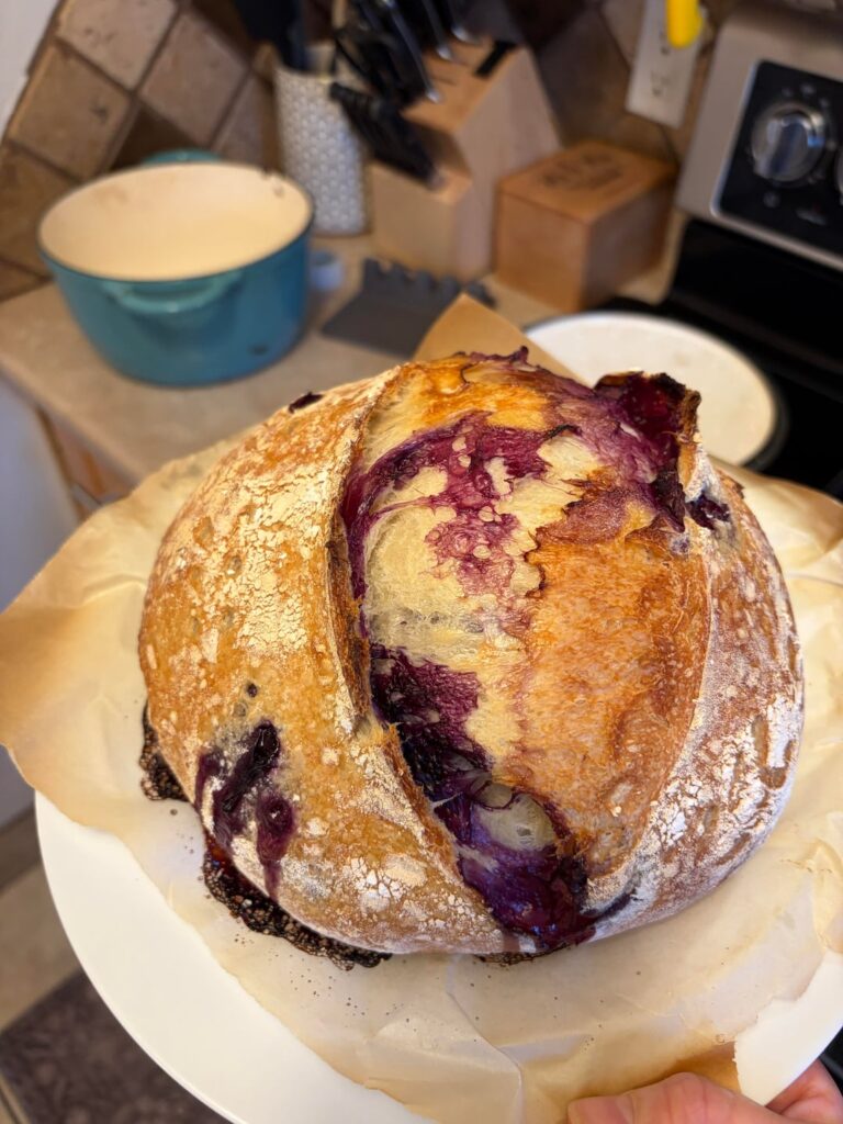 First inclusion loaf! Blueberry lemon