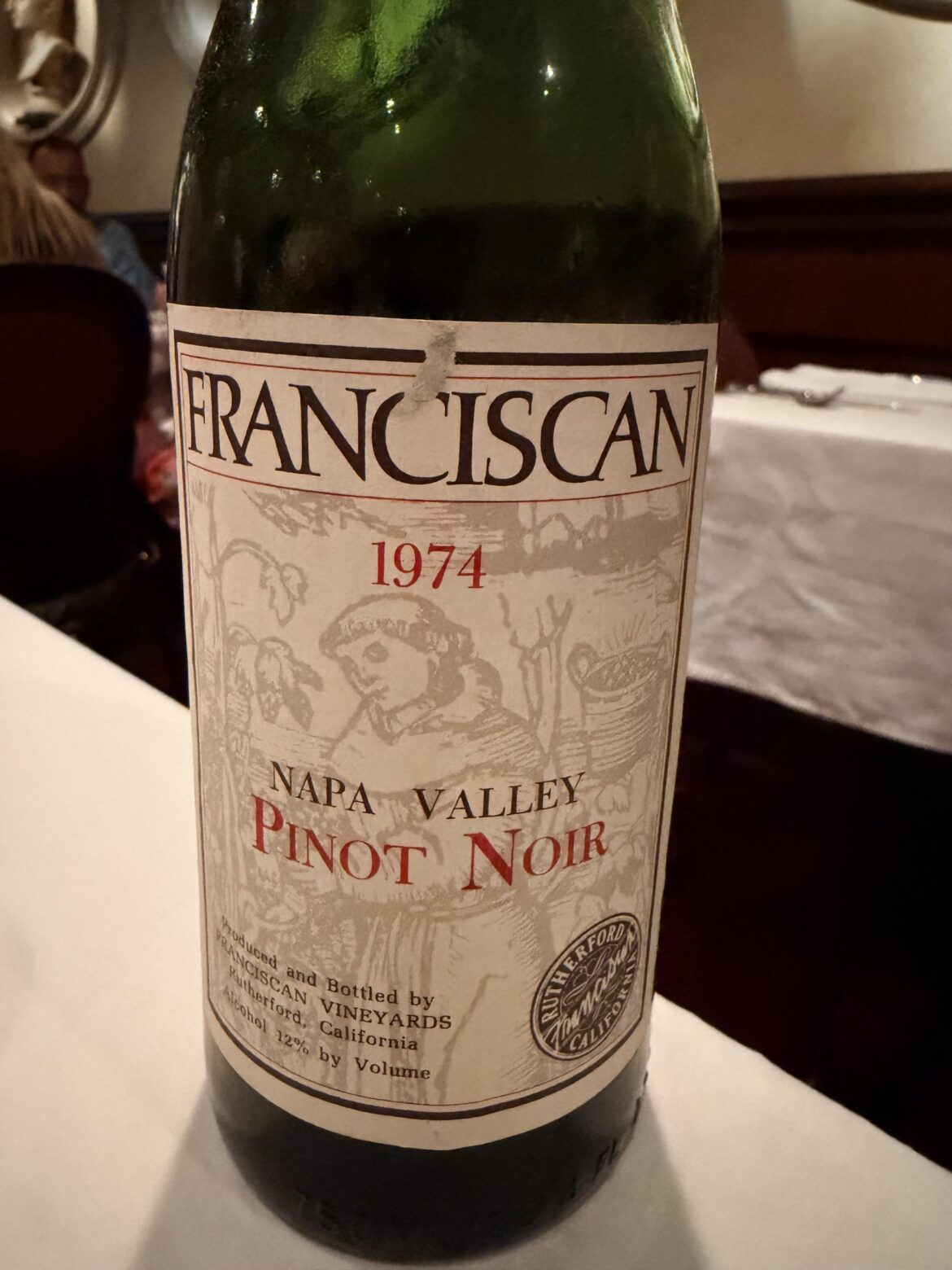 Anniversary wine at Berns tonight.