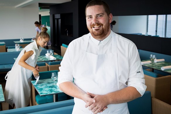 Head chef Alex Prichard at Icebergs Dining Room and Bar. 