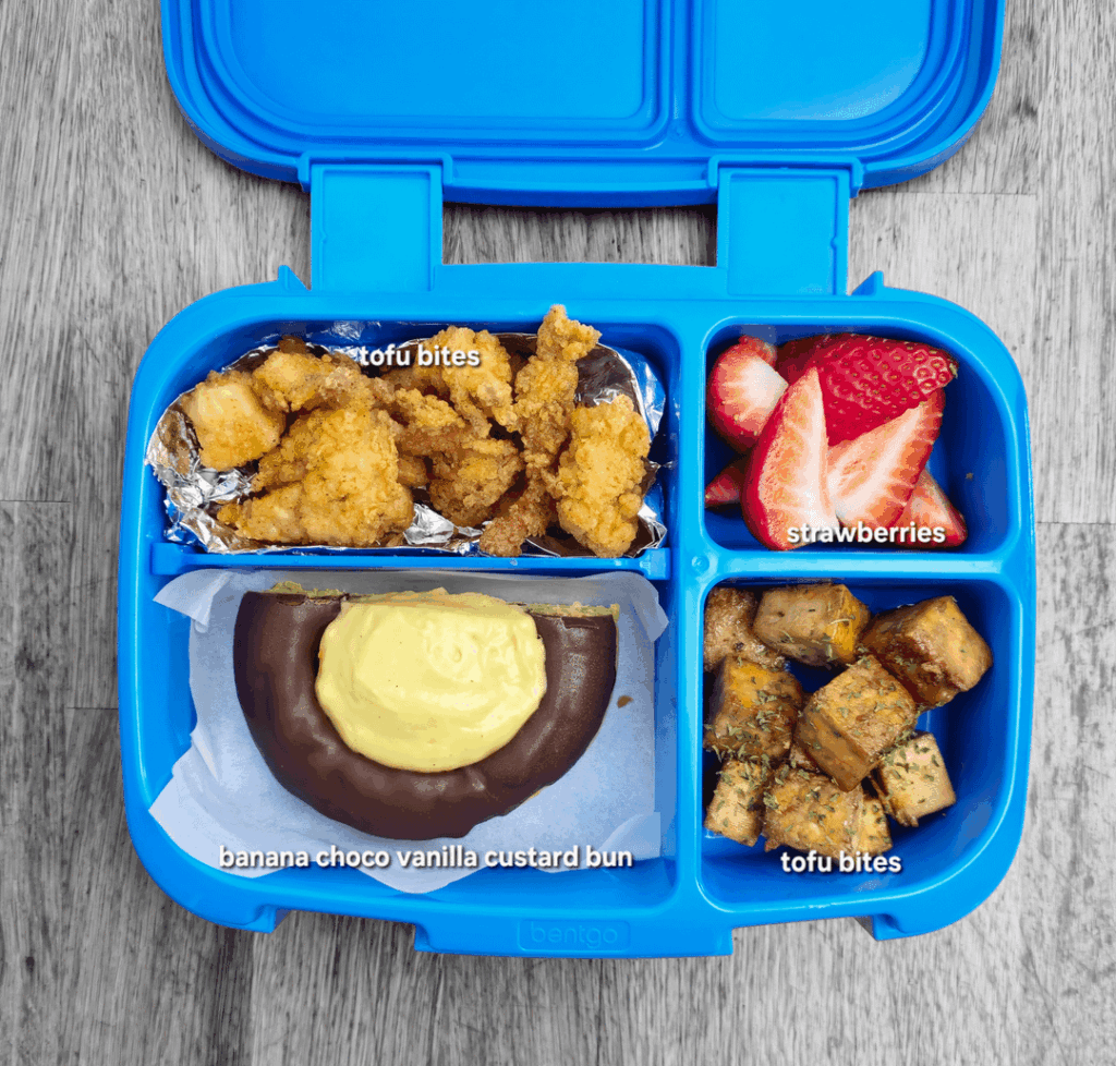 Lunches I prepared for my first grader.