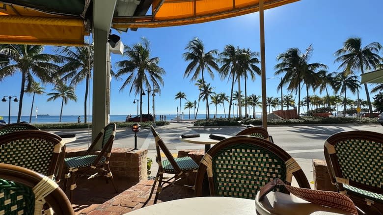 Casablanca's patio view of Fort Lauderdale Beach