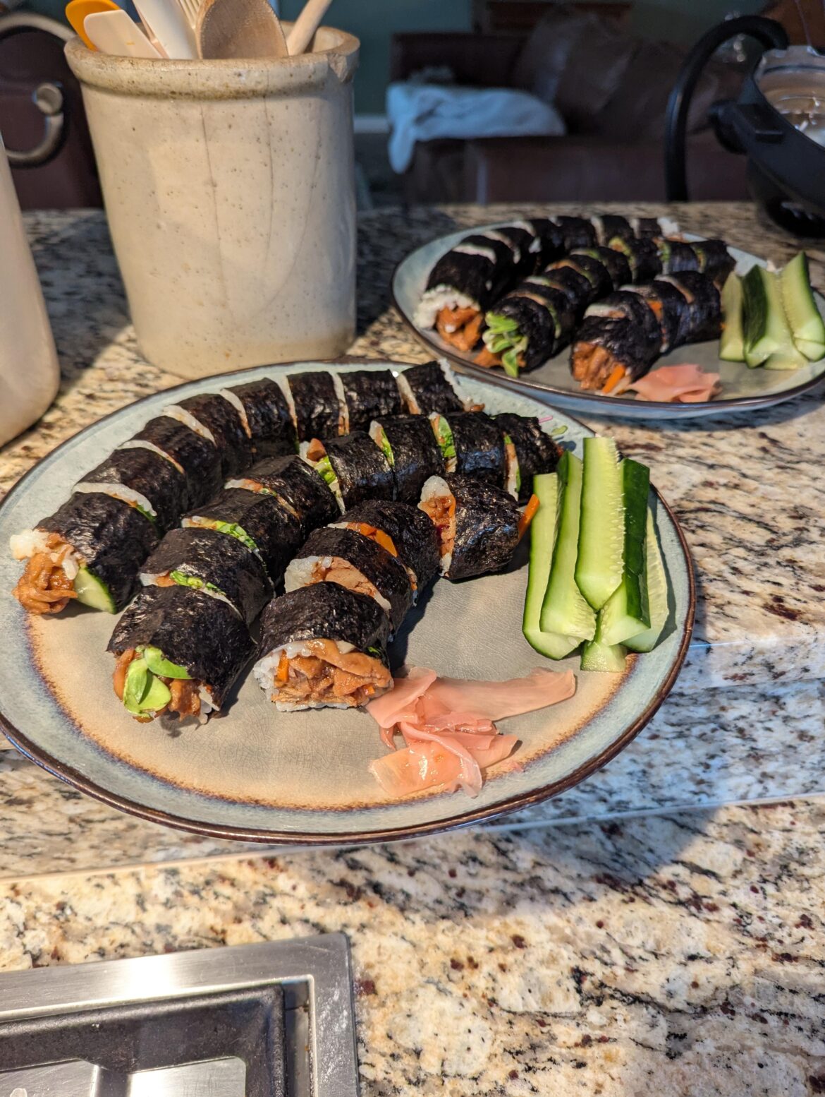 Soy curl "unagi" rolls 💚