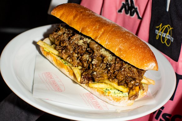 The caricato is an evolution of the Philly Cheesesteak. 