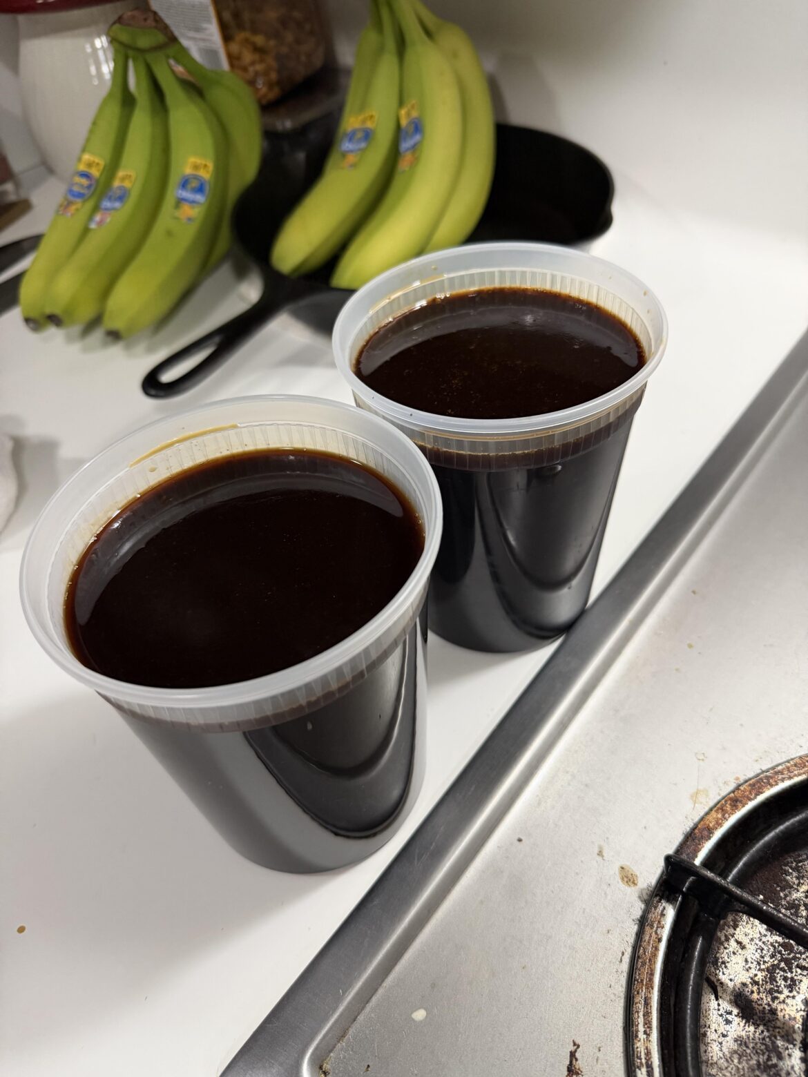 Chef shit at home, 60 quarts of chicken stock reduced to 2 quarts.