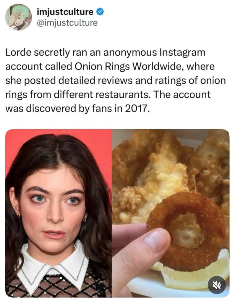 Lorde, I know you're here