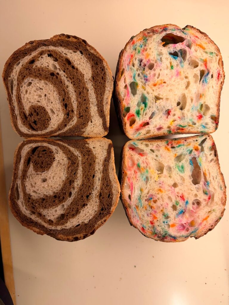 Made some very pretty bread yesterday.