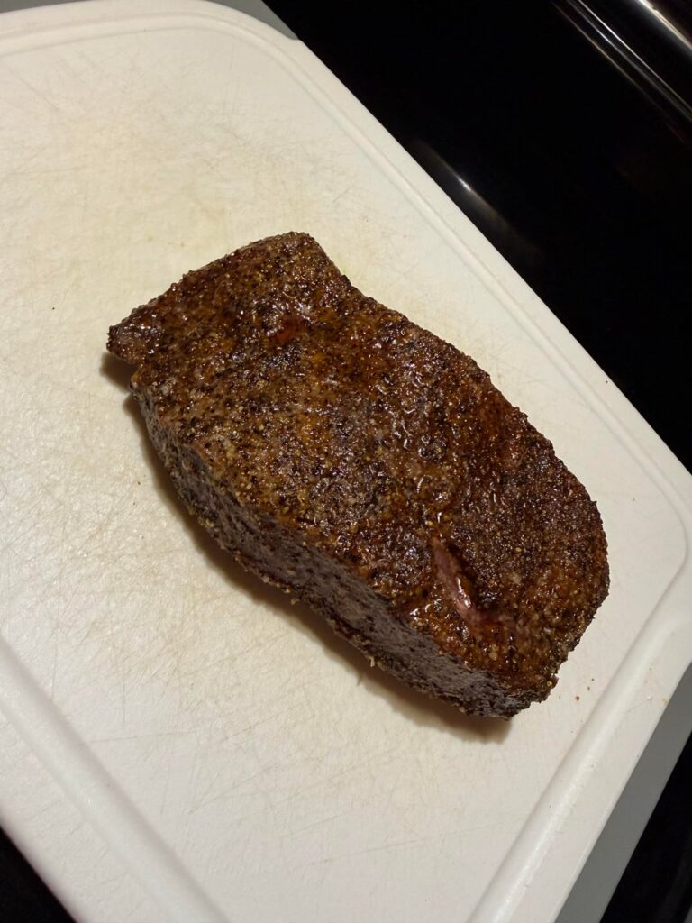 I decided to air fry this steak… I’m upset