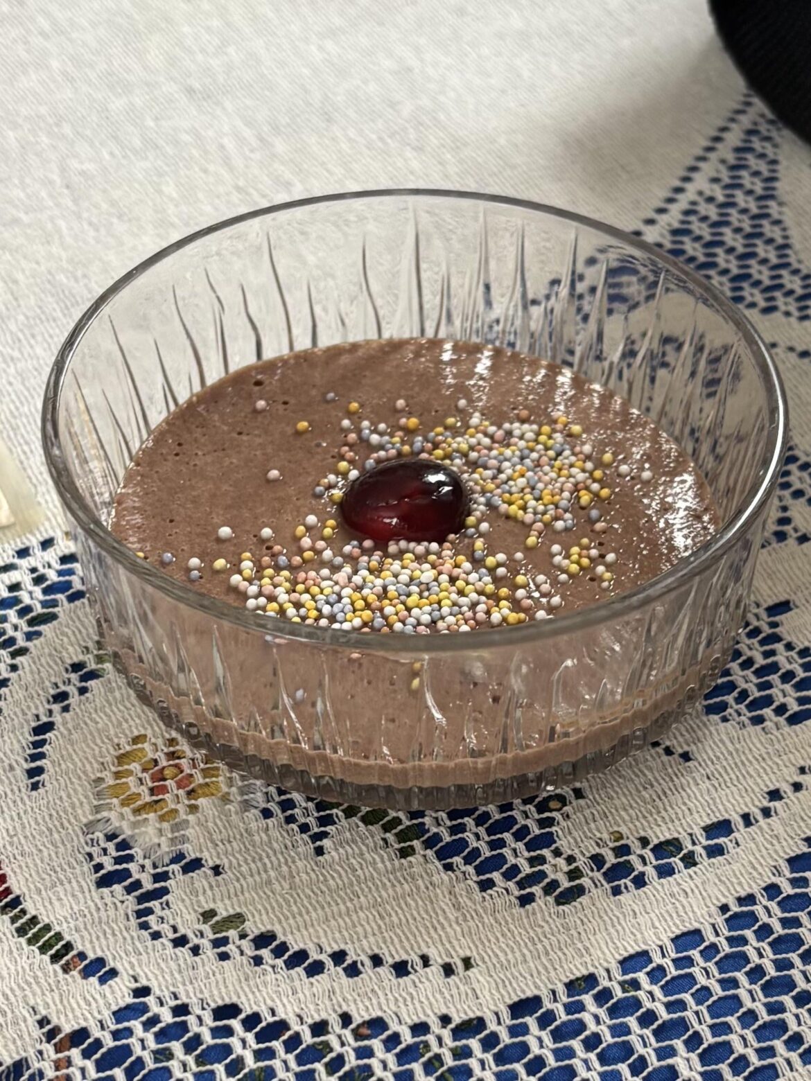 Retro 1970s style dessert