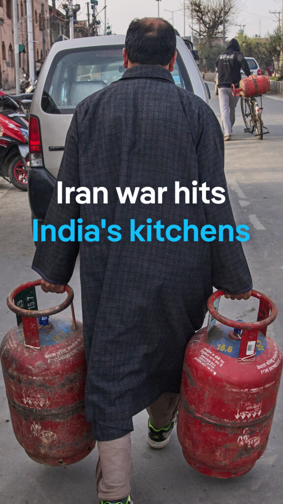 India is beginning to feel the economic shockwaves of the US-Israeli war against Iran. Cooking gas supplies are tightening in New Delhi, with LPG shortages and rising prices affecting homes and restaurants. The government has invoked emergency measures to boost production as fears grow that supplies could run dangerously low.