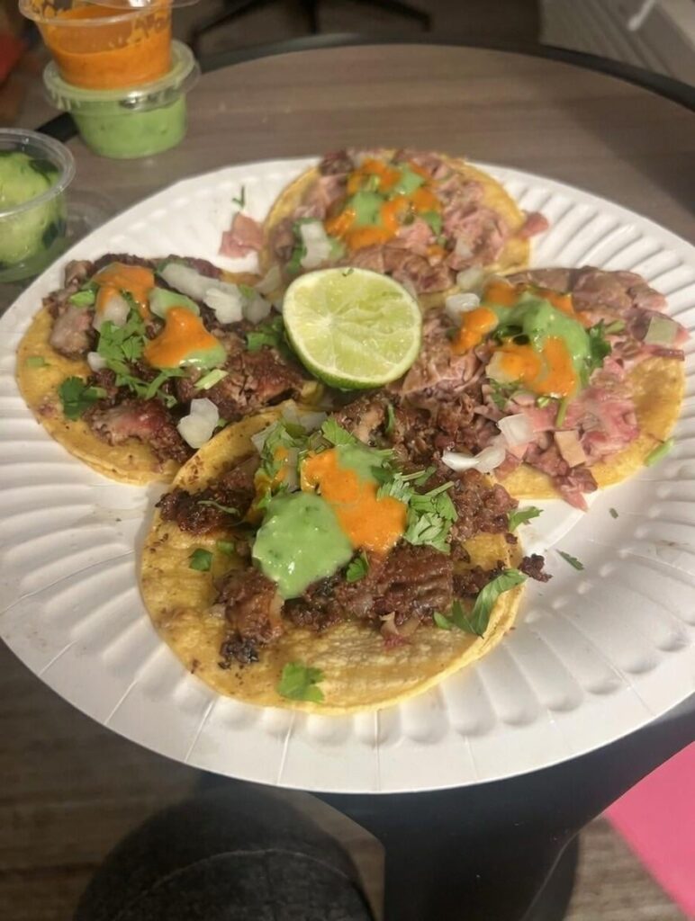 Late night tacos. Tripas and buche!