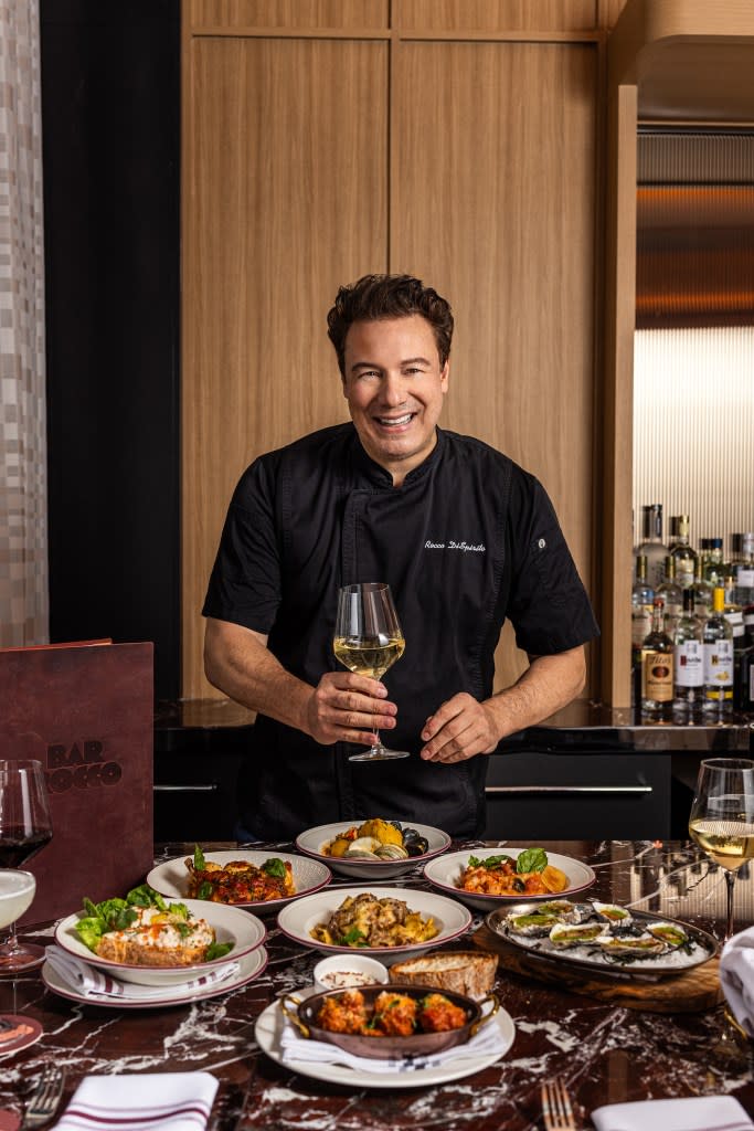 As seen on TV, Rocco DiSpirito lives up to his last name at the new brasserie named for his first. Eric Medsker