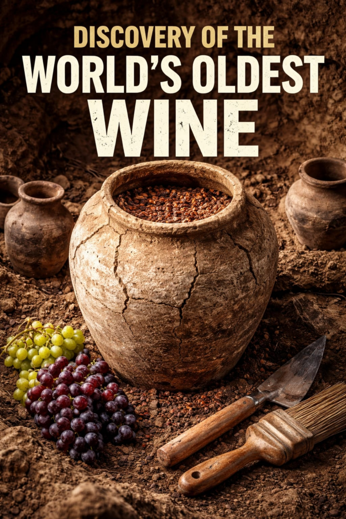 The World’s Oldest Wine 🍷 Discovery in an 8,000-Year-Old Jar 🏺