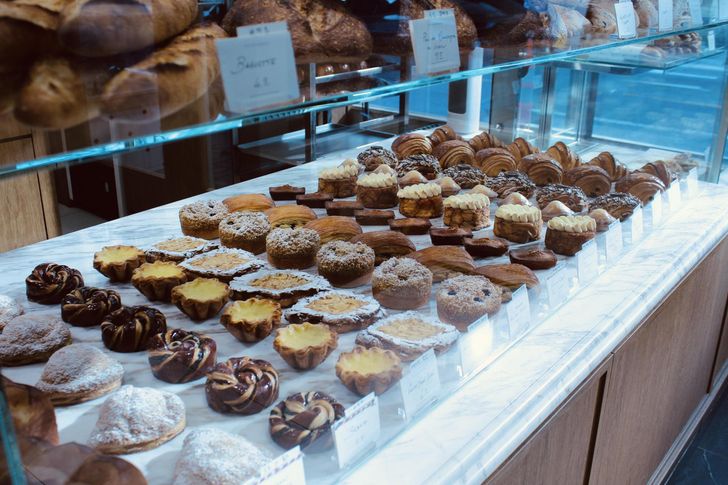 Pastries and baked goods are displayed in Titipainpain in southern Seoul's Apgujeong neighborhood, Feb. 28. Korea Times photo by Kim Sur-hyun