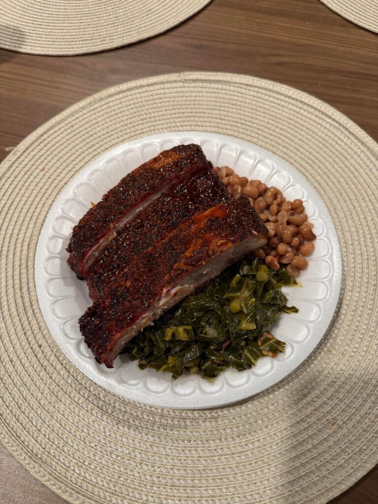 First time smoking pork spare ribs!