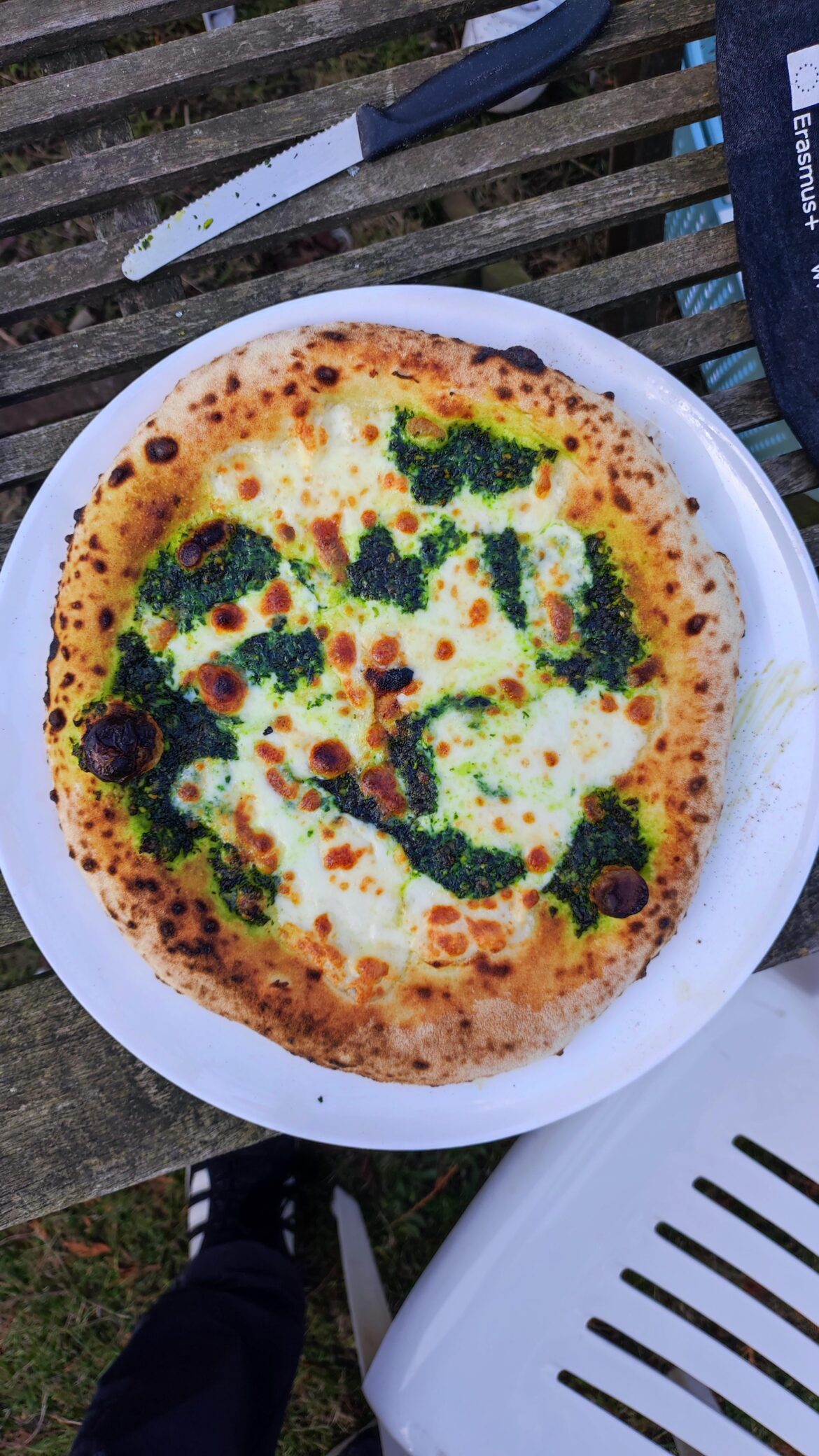 Wild Garlic Pesto Pizza From Today’s Forest Haul 🌿🍕