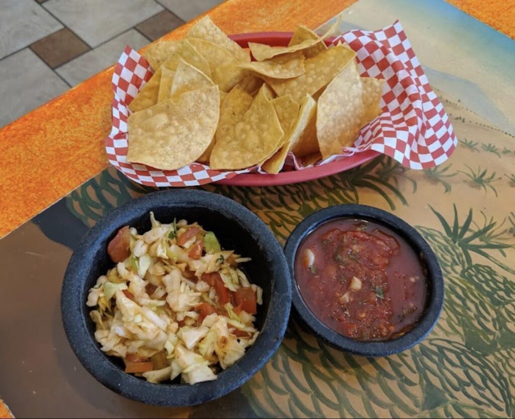 Cabbage and tomato salsa