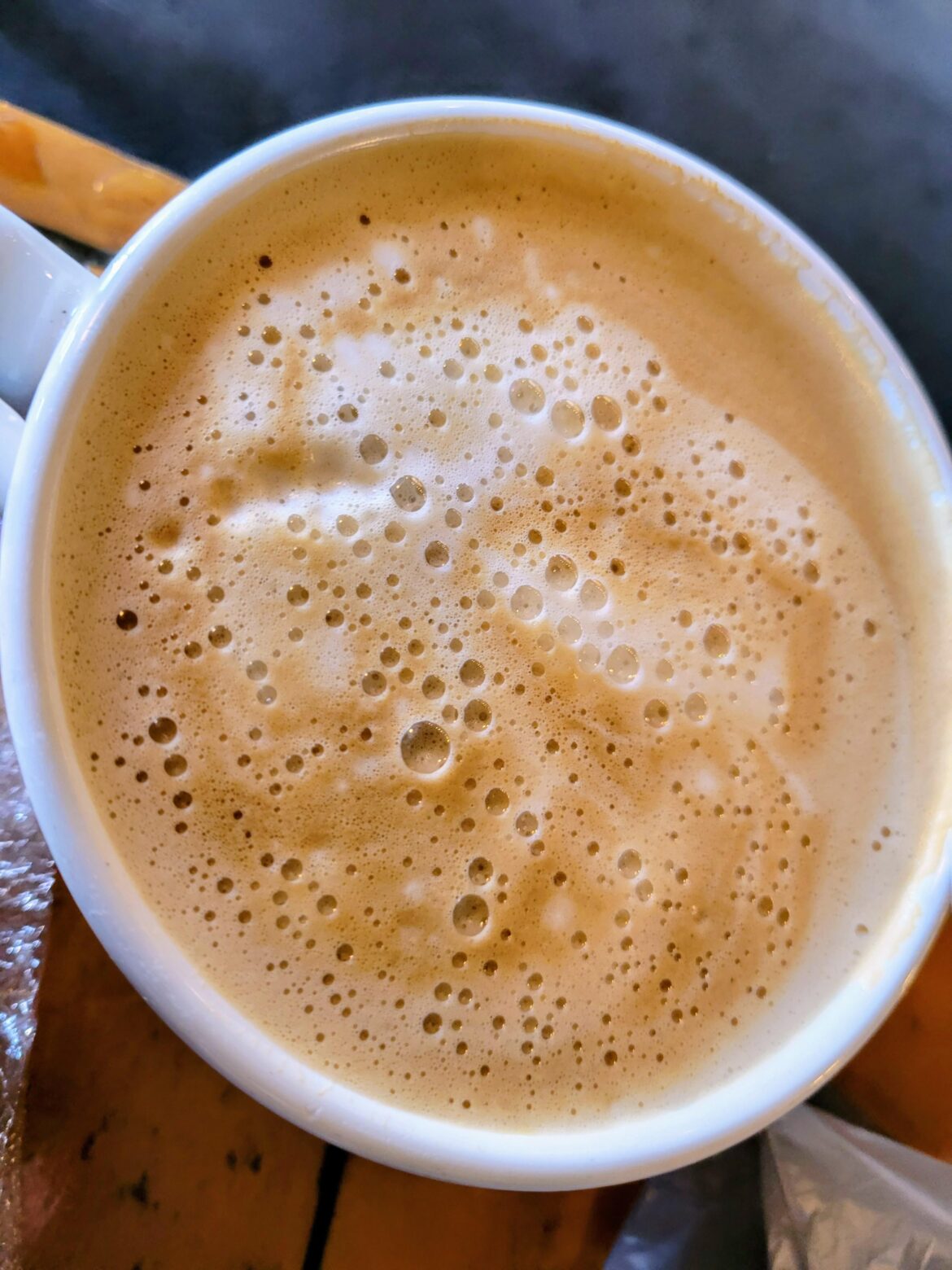 Vanilla latte with oat milk