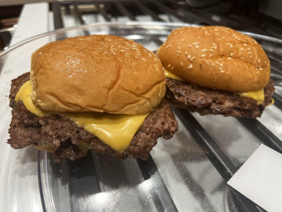 2 double smash burgers