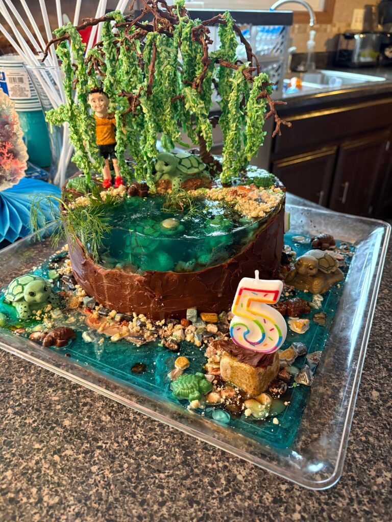 Posting on my Mother’s behalf - she made this for my turtle-obsessed son for his birthday