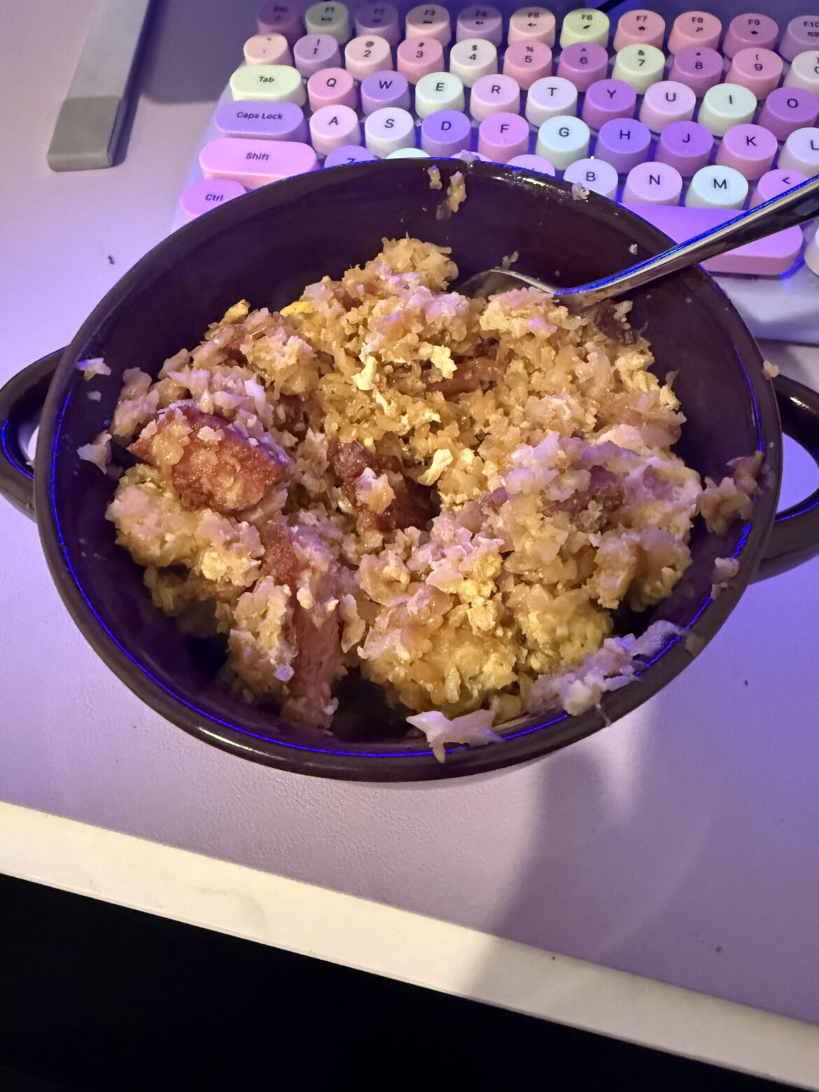 Spam Cauliflower Fried Rice