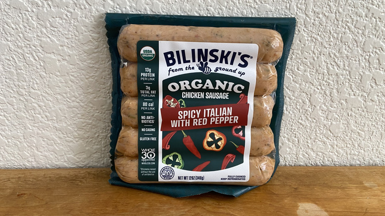 bilinski's spicy italian sausage package