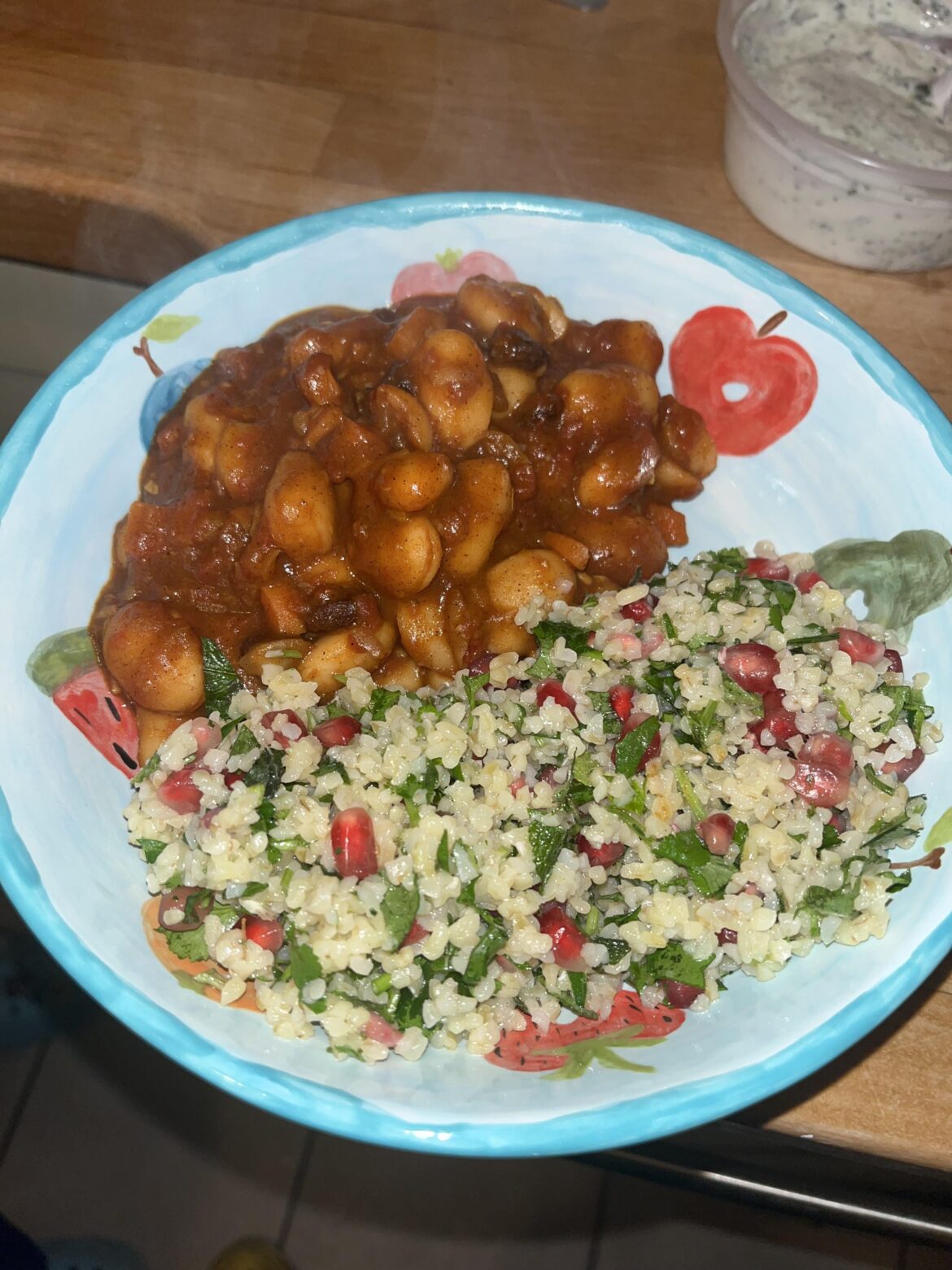 Butter Bean Tagine with Taboulleh
