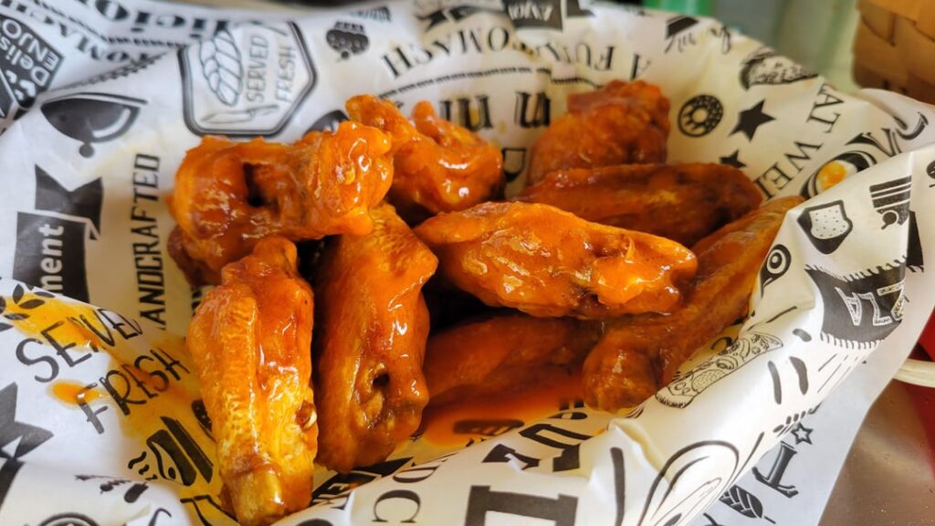 Unseasonably warm outside. Time to buy fresh. Cut, split, and deep fry. Frank's and butter.