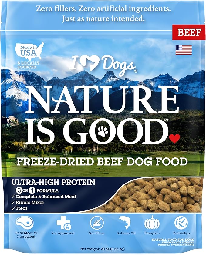 iHeartDogs Nature is Good Freeze-Dried Dog Food