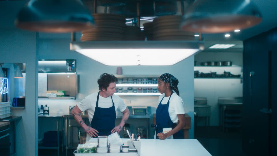 Jeremy Allen White and Ayo Edebiri star in comedy-drama<strong> </strong>“The Bear,” which is centered around a top young chef who returns home to run his family sandwich shop. - FX