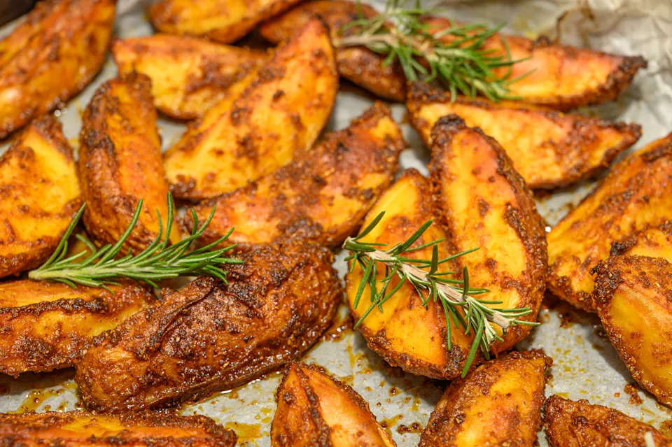 Parmesan Roasted Potato Wedges