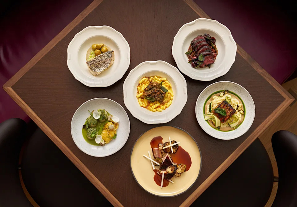 Dishes from the Saverne menu.