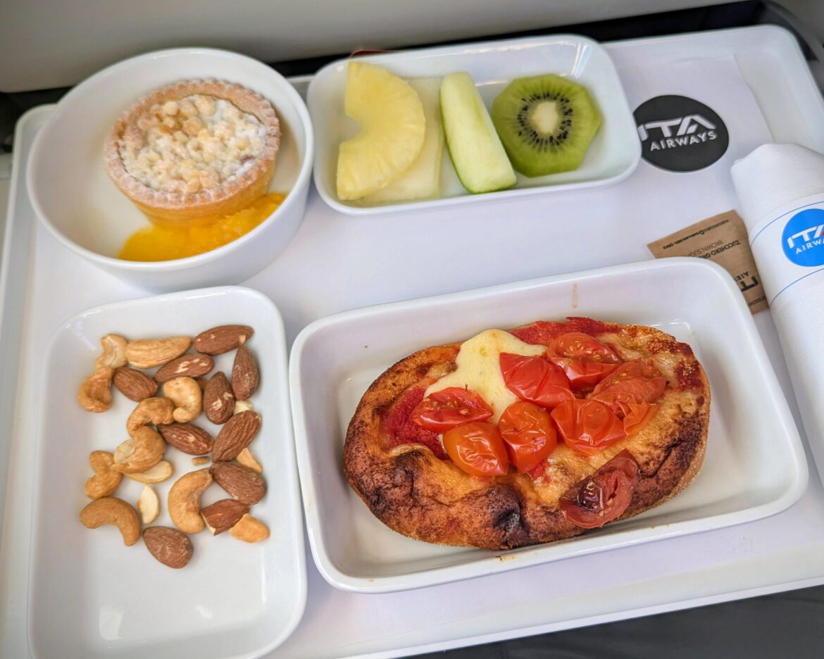 Got served pizza on my flight