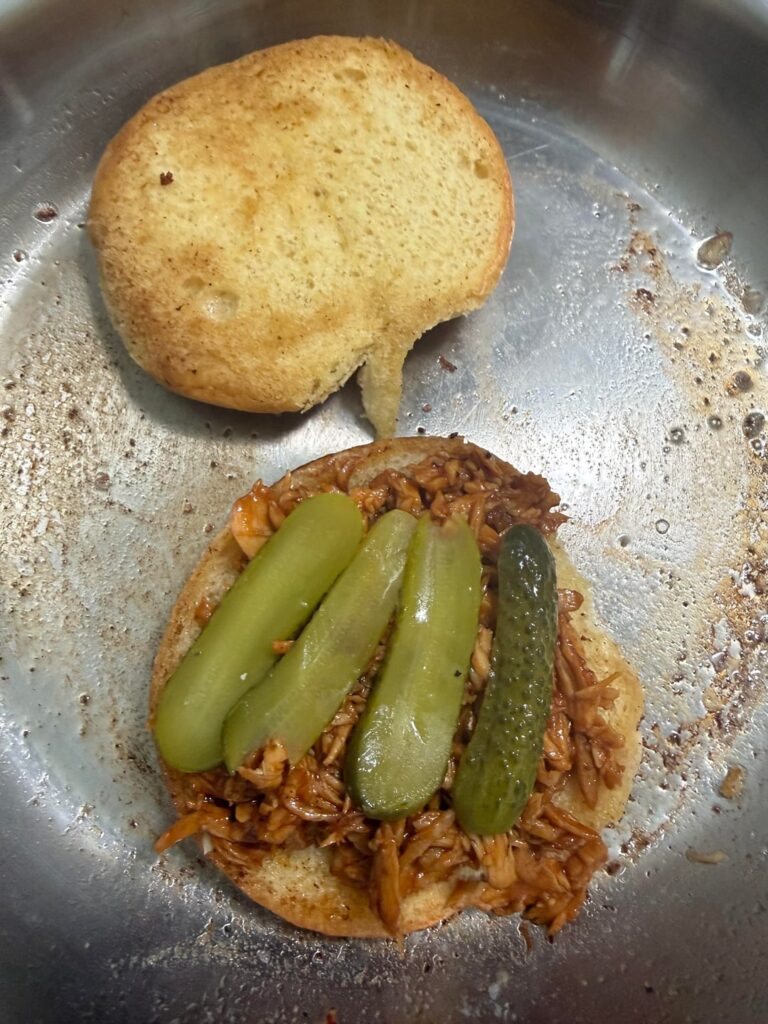 PulledChicken BBQ Sandwich