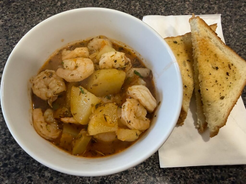 Provençal Shrimp & Potato Stew…Yum! Review Below ⬇️